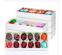 SLShePack 20PCS 12x4.8x2 Inches Clear Display Bakery Boxes, Perfect for Small Treats, Desserts, Party Favors
