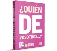 SLSK Games Who of you ...? - The fun drinking game - Drinking game with 100 cards - Drinking game - Card game - Party game for adults - from 18 years old - Spanish Version