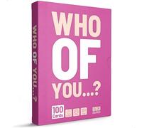 SLSK Games Who of you ...? - The fun drinking game - Drinking game with 100 cards - Drinking game - Card game - Party game for adults - from 18 years old - English Version