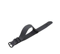 SLSKO Nylon Straps 18mm 20mm 22mm 24mm Nylon Watch Band nylon canvas watch strap with five-ring black buckle steel thic(Grey,20mm)