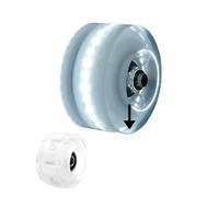 SLSKO Skate Flash Wheels,1PC82A 54x32mm Flashing Wheels Quad Roller Skates Wheels Light Fit Road Sliding Skating Rink Indoor Outdoor Accessories Light-Up Wheel(Brown)(Purple)