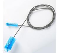 SLSON Long Tube Cleaning Brush Flexible Double Ended Bristles Hose Pipe Cleaner Stainless Steel Aquarium Filter Brush for Fish Tank or Home Kitchen,61 inch Length