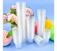 SLTAXAR Pack of 100 Plastic 2cl/20ml Shot Glasses: Transparent, Durable, BPA-Free, Perfect for Parties, Weddings, and Events