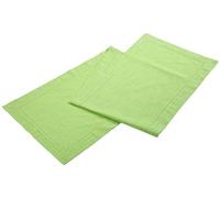 Slub Cotton Table Runner with Hemstitched Detailing and Mitered corner Finish on edges-100% Cotton by Linen Clubs Size 16x108 Lime Green Color