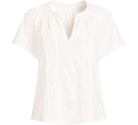 Slub Jersey Notch Neck Top lands end Ivory 20-22