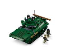 Sluban BMP-2MS Military Tank Building Set, 1/35 Scale Model, 738 Pieces, 3-in-1 Design with Minifigures, M38-B1136