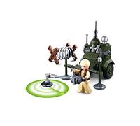 Sluban Clamping Blocks Mini Building Set Mine Finder WWII (88 Pieces) [B0678D], Play Set Clamping Blocks, Soldiers, with Toy Figure, Army WWII Colourful, SL07125