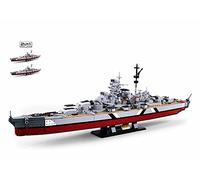 Sluban Klemmbausteine M38-B1102 MODELBRICKS-Bismarck Battleship 2-in-1, Mittel