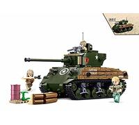 Sluban Klemmbausteine M38-B1110 WWII-M4A3 (76W) Medium Tank