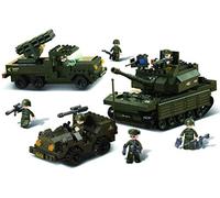 Sluban M38-B6800 Field Battle Forces Army Set with 7 Mini-Figures (602 Pieces)