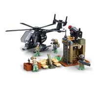 Sluban Military Building Blocks Set with Helicopter, Tank & Vehicle - 744 Piece