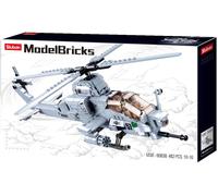 Sluban Model Bricks M38-B0838 Combat Helicopter 482 Pieces New Sealed