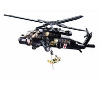 Sluban ModelBricks Military Medical Helicopter Building Set, 692 Pieces, Ages 8-14, Model M38-B1012