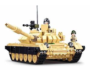 Sluban ModelBricks Military Tank Building Set, 770 Pieces, 2-in-1 Desert Tank, Ages 8-14
