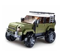 Sluban ModelBricks Off-Road Vehicle - Military Green SUV Building Set (317pcs)
