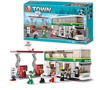 Sluban SlubanM38-B0331 Double-Decker Bus Building Bricks Set, Weiß