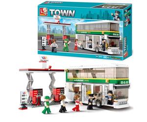 Sluban SlubanM38-B0331 Double-Decker Bus Building Bricks Set, Weiß