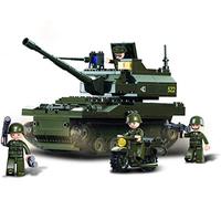 Sluban SlubanM38-B9800 Tank Building Bricks Set, 258pieces