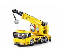 Sluban Town Construction Crane Building Set, 293 Pieces, Ages 6-12, M38-B1195, Yellow