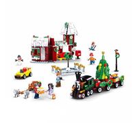 Sluban Town Happy New Year Aldea Natal Construction Game 565 Pieces Multicolor