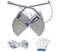 Sludge Sampler Sediment Collector - Stainless Steel Mud Sampling Kit for Rivers Lakes Ponds with Water Outlet Rope Gloves 5L Capacity