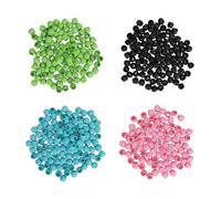 Sluffs 200 Pcs 4 Colors Disposable Plastic Ink Cups with Base - Ink Pigment Caps for ing and Makeup