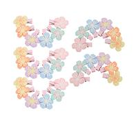 Sluffs 30 Pcs Dog Hair Bows Flowers Topknot Dog Headdress Topknot Stylish Pet Grooming Accessories for Puppies Cats ，Puppy Party Birthday Grooming Hair Accessories