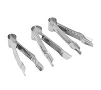 Sluffs Fondant Crimper, 3pcs Stainless Steel Cake Crimper Cake Making Decorating Clamp Mould DIY Baking Tools,Baking Mold Clamp Sugar Biscuit Engraving Flower Cookie Tools Accessories