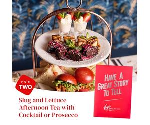 Slug and Lettuce Afternoon Tea with Cocktail or Prosecco for Two - Enjoy sweet and savoury treats at a choice of over 70 UK Locations