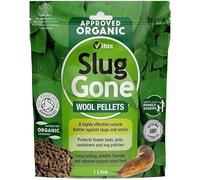 Slug Gone Wool Pellets - Natural Slug & Snail Deterrent, Pet Safe and Eco-Friendly Pest Control for Gardens, Pots and Borders ((1L))