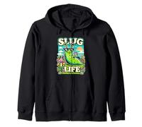 Slug Life Sluggish Animals for Snail Lovers Zip Hoodie