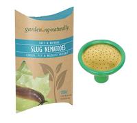 Slug Nematodes 100sq.m - Organic Pest Control for Gardens - Effective Slug Defence Solution - Safe for Plants - Includes Coarse Watering Can Rose