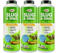 Slug & Snails Killers Repellent Perfectly Safe and Environment Friendly Organic Suitable Pellets Showerproof Pest Control Trap Product For Gardens Dogs and Other Wildlife 800g (Pack of 3)