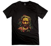 Sluggish min Men's Burning Spear T Shirt Black 3XL