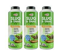 Slugs and Snails Killers/Repellent - Ready to Use Bait with Hydrated Ferric Phosphate, Perfectly Safe and Environment Friendly Organic Pellets for Gardens (800g) (Pellets, Pack of 3)