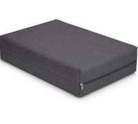 SLUMBER HOME Pilates Head Cushion Headpad for Yoga Memory Foam 3"/ 7.5cm Pillow for Balance Pad, Knee Pads, Pilates Block or Yoga Cushion Removable Organic Polyester Cover 30×30×7.5cm (Charcoal)