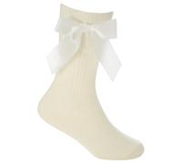 Slumber Hut 1 Pair Baby Knee High Cable Bow Socks 44B853 Cream 0-0