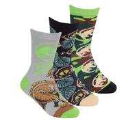 Slumber Hut 3 Pack Boys Jurassic World Socks 9-12