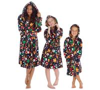 Slumber Hut Adults Christmas Dressing Gown 34B2243 Navy Large