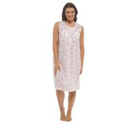 Slumber Hut Ladies 2 Pack Floral Nighties for Women, Short Sleeve/Sleeveless Nightdress, Soft Poly Cotton Nightgowns, Lightweight Breathable Sleepwear, Comfortable Ladies Nightwear