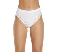 Slumber Hut Ladies 6 pack 1007 High Leg Lace Brief size 12 White