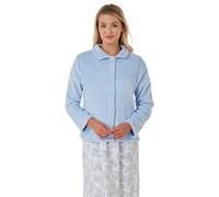 Slumber Hut Ladies Coral Fleece Bedjacket MA26520 Blue 24-26
