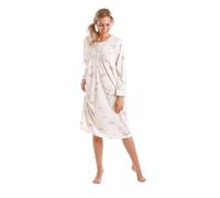 Slumber Hut Ladies Floral Jersey Cotton Rich Nightie Nightdress Nightshirt & Pyjamas - Available in Sizes 10-36 (18-20, Purple - Long Sleeve)