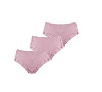 Slumber Hut Ladies Full Briefs with Lace Trim 3 or 6 Pack - Star Floral Spot Plain