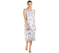 Slumber Hut Ladies Jersey Sleeveless Rose Floral Nightie Nightdress (Lilac,14-16)
