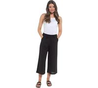 Slumber Hut Ladies Linen Cullottes LN441 Black 14