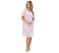 Slumber Hut Linear Jersey Short Sleeve Nightie MA44319 Pink 12-14