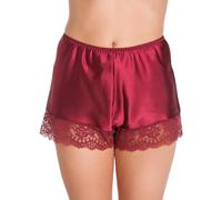 Slumber Hut Womens French Satin Knickers Claret 26-28 Uk