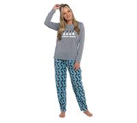 Slumber Hut® Womens Pyjamas Penguin Animal Novelty PJ's - Jersey Top with Microfleece Bottoms - Novelty Animal Pajamas Set - Size M 12-14
