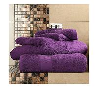 Slumber Nights Egyptian Cotton Bath Sheet X 1 Bathroom Soft Thick Absorbent 90 X 140 cm Size (Purple)
